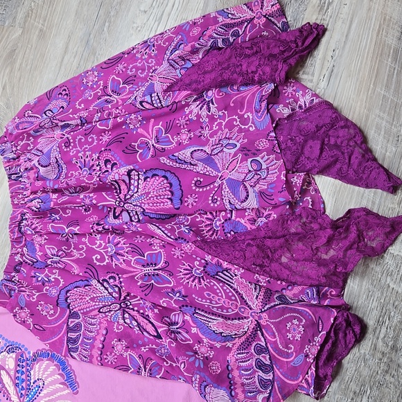 Children's Place Girls Outfit Butterfly Purple Top Skirt 8 10 - Picture 4 of 7